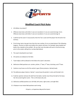 Modified Coach Pitch Rules