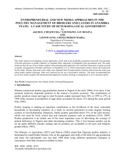 ISSN: 2229-6158 - International Journal of Economics and Research