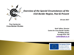 Centre for Cross Border Studies Research Agenda 2010-2011