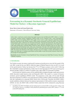 Forecasting in a Dynamic Stochastic General Equilibrium Model for