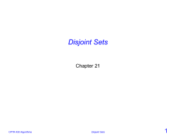 Disjoint Sets