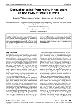 an ERP study of theory of mind
