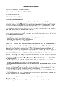 Show Me The Money Session 3 Program