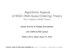 Algorithmic Aspects of WQO (Well-Quasi
