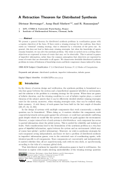 A Retraction Theorem for Distributed Synthesis