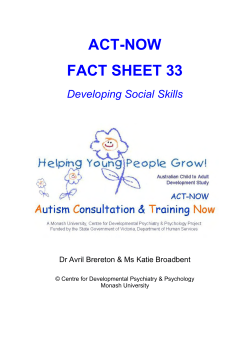 Increasing Play Skills and Participation in learning