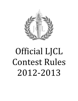 Latin Oratory Contest