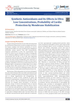 Synthetic Antioxidants and Its Effects in Ultra Low Concentrations