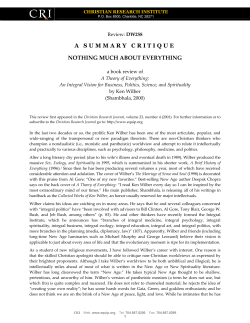 a summary critique nothing much about everything