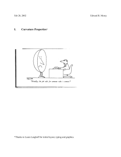I. Curvature Properties*