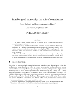 Storable good monopoly: the role of commitment