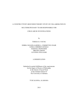 A CONSTRUCTIVIST GROUNDED THEORY STUDY OF