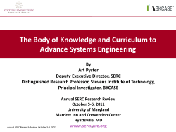 ppt - Systems Engineering Research Center