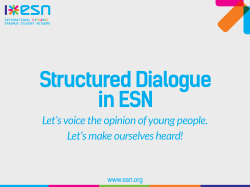 Template presentation for the national level