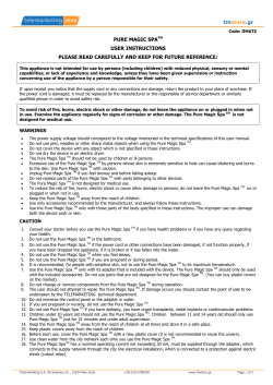 tmstore.gr PURE MAGIC SPATM USER INSTRUCTIONS PLEASE