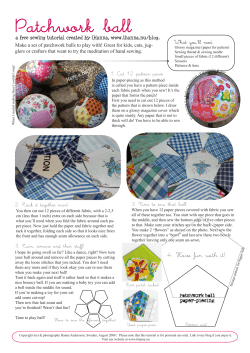 Patchwork ball - iHanna`s Blog
