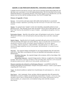 Appendix A: Logic Model and Evaluation Plan &ndash; Instructions