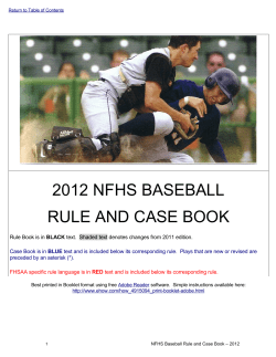 2012 Combined NFHS Rule and Case Books with FHSAA