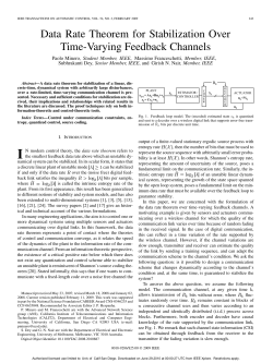 Data Rate Theorem for Stabilization Over Time