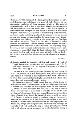 91 theorem. For the most part the development here