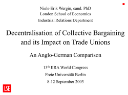 Industrial Relations in Germany