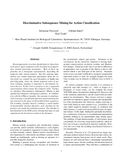 Discriminative Subsequence Mining for Action Classification