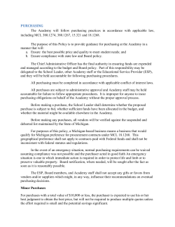 purchasing - FlexTech High School