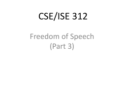 Freedom of Speech