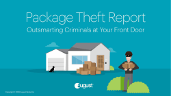 Package Theft Report: Outsmarting Criminals at Your Front Door