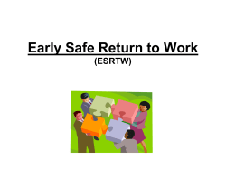 Early Safe Return to Wo