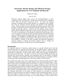 Electricity Market Design and Efficient Pricing