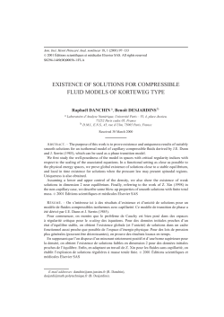 existence of solutions for compressible fluid models of korteweg type