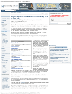 Salisbury ends basketball season early due to foul play