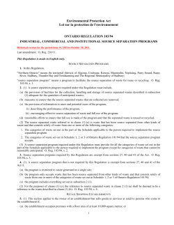 Environmental Protection Act - O. Reg. 103/94