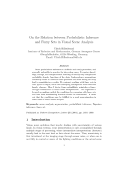 On the Relation between Probabilistic Inference and Fuzzy Sets in