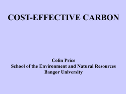 Colin Price - Cost-Effective Carbon