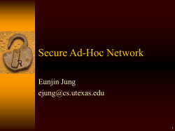 Secure Ad-Hoc Network