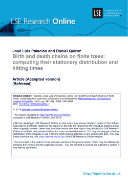 Birth and death chains on finite trees: computing their stationary