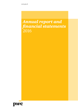 Annual report and financial statements 2016