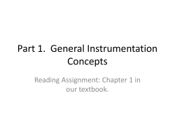 Part 1. General Instrumentation Concepts - Rose