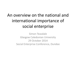 Professor Simon Teasdale Presentation