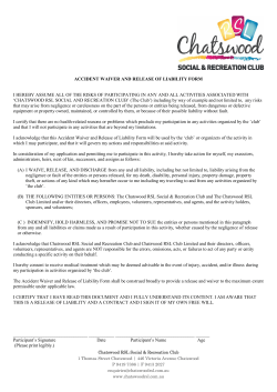 accident waiver and release of liability form i hereby assume all of
