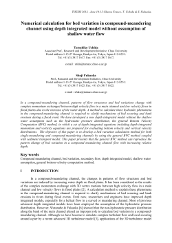 Numerical calculation for bed variation in compound - C