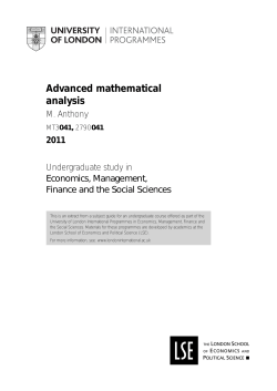 Advanced mathematical analysis