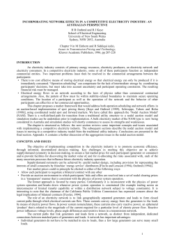 1 INCORPORATING NETWORK EFFECTS IN A COMPETITIVE