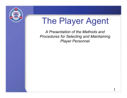 The Player Agent - Little League Baseball