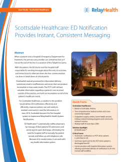 Scottsdale Healthcare: ED Notification Provides Instant, Consistent
