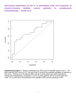 Decreased expression of let-7c is associated with non
