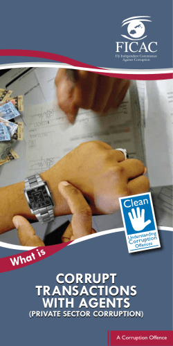 corrupt transactions with agents corrupt transactions with