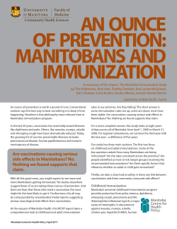 Summary - University of Manitoba